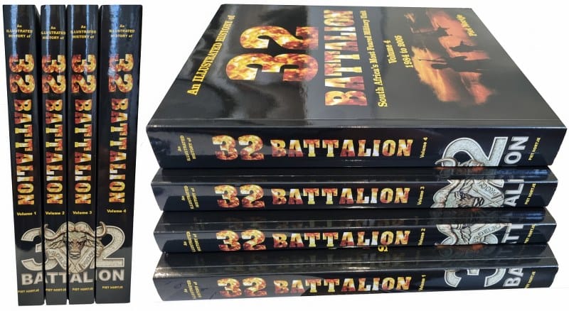 Four volumes Books - An Illustrated History of 32 Battalion – South Africa’s Most Feared Military Unit